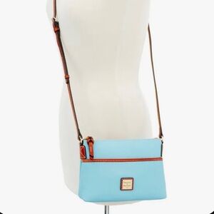 Dooney & Bourke Ginger Pouchette Crossbody Bag -aqua blue